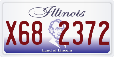 IL license plate X682372