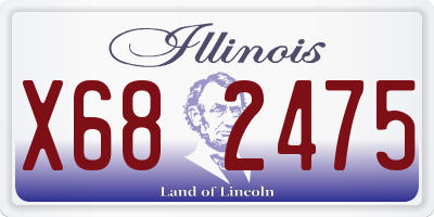 IL license plate X682475