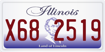 IL license plate X682519