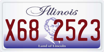 IL license plate X682523
