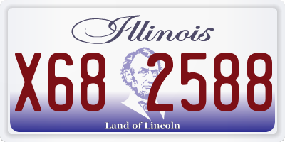 IL license plate X682588