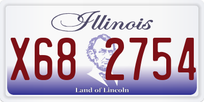 IL license plate X682754