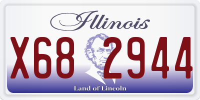 IL license plate X682944