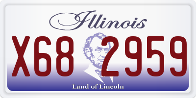 IL license plate X682959
