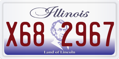 IL license plate X682967