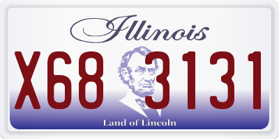 IL license plate X683131