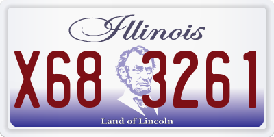 IL license plate X683261
