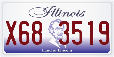 IL license plate X683519