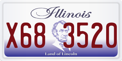 IL license plate X683520