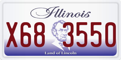 IL license plate X683550