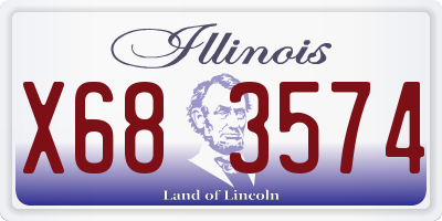 IL license plate X683574