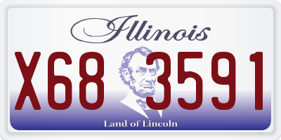 IL license plate X683591