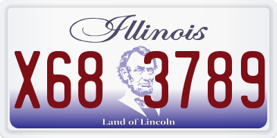 IL license plate X683789