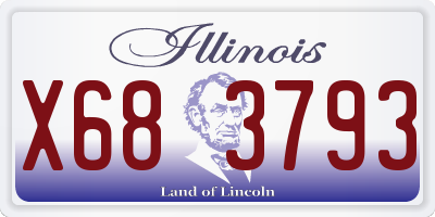 IL license plate X683793