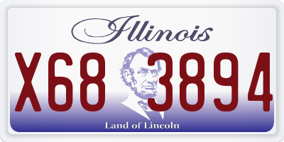 IL license plate X683894