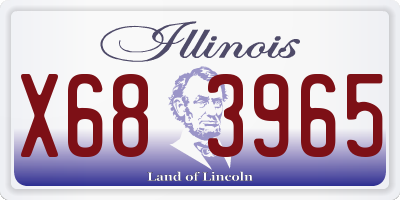 IL license plate X683965