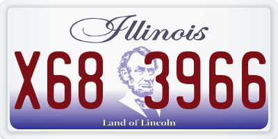 IL license plate X683966