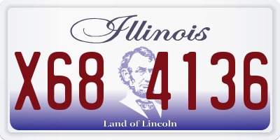 IL license plate X684136