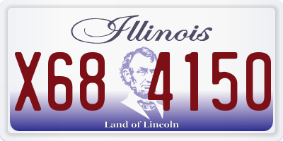IL license plate X684150
