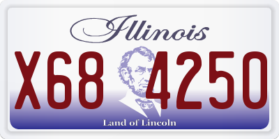 IL license plate X684250