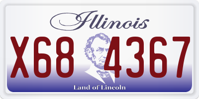 IL license plate X684367