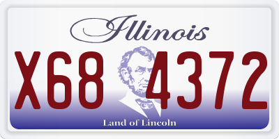 IL license plate X684372