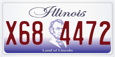 IL license plate X684472