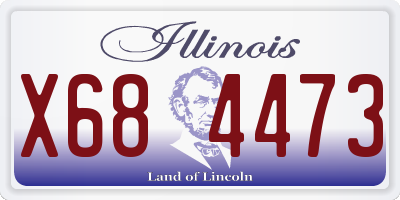 IL license plate X684473