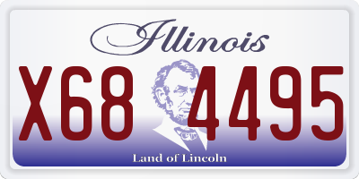 IL license plate X684495