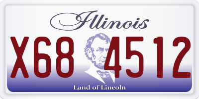 IL license plate X684512