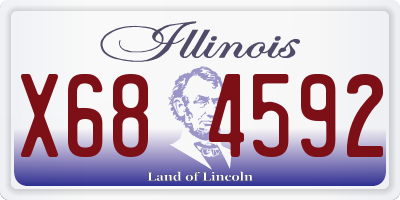 IL license plate X684592