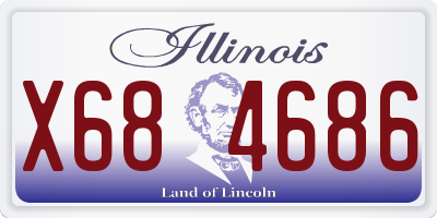 IL license plate X684686