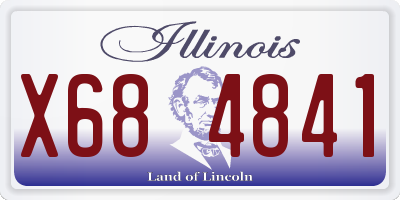 IL license plate X684841