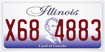 IL license plate X684883