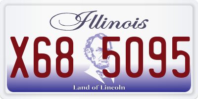 IL license plate X685095
