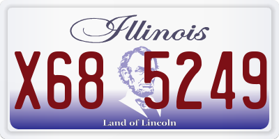 IL license plate X685249