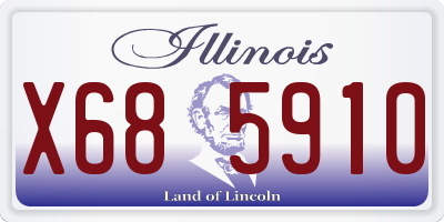 IL license plate X685910