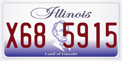 IL license plate X685915