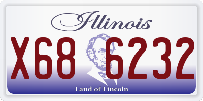IL license plate X686232