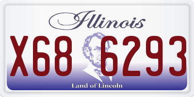 IL license plate X686293