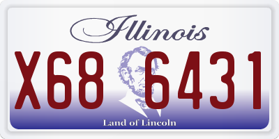 IL license plate X686431