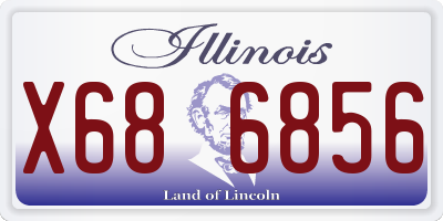 IL license plate X686856