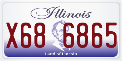 IL license plate X686865