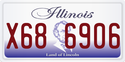 IL license plate X686906