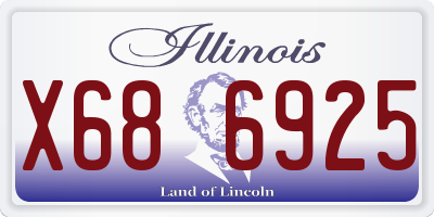 IL license plate X686925