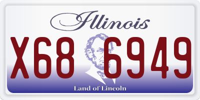 IL license plate X686949