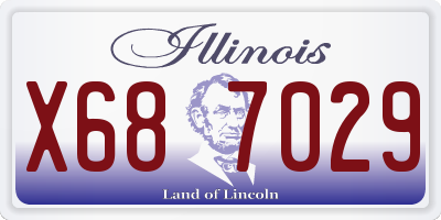IL license plate X687029