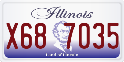 IL license plate X687035