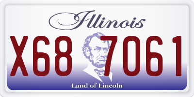 IL license plate X687061