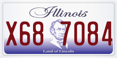 IL license plate X687084